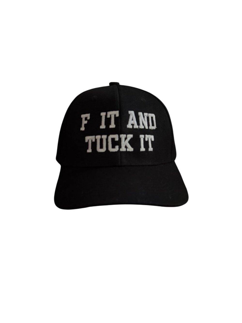 F It And Tuck It Black Adjustable Baseball Cap